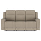 Brentwood 2-piece Upholstered Motion Reclining Sofa Set Taupe
