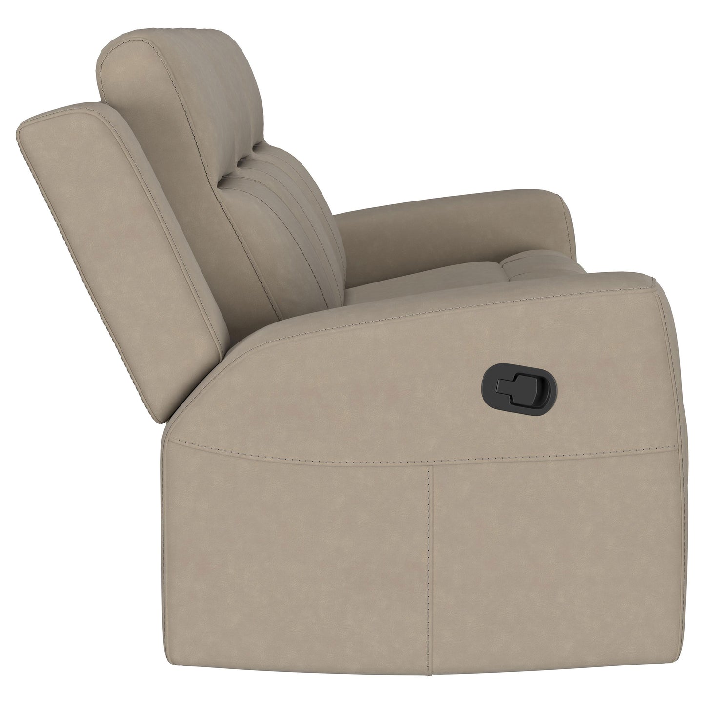 Brentwood 3-piece Upholstered Motion Reclining Sofa Set Taupe