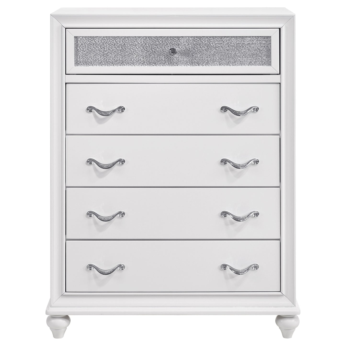 Barzini 5-drawer Bedroom Chest White