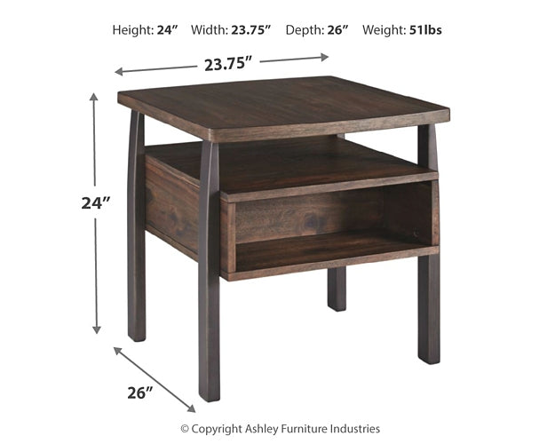 Vailbry Coffee Table with 1 End Table