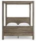 Ashley Express - Shallifer Queen Canopy Bed with Dresser, Chest and 2 Nightstands