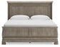 Lexorne California King Sleigh Bed with Mirrored Dresser, Chest and Nightstand