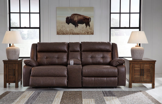 Punch Up 3-Piece Power Reclining Sectional Loveseat with Console