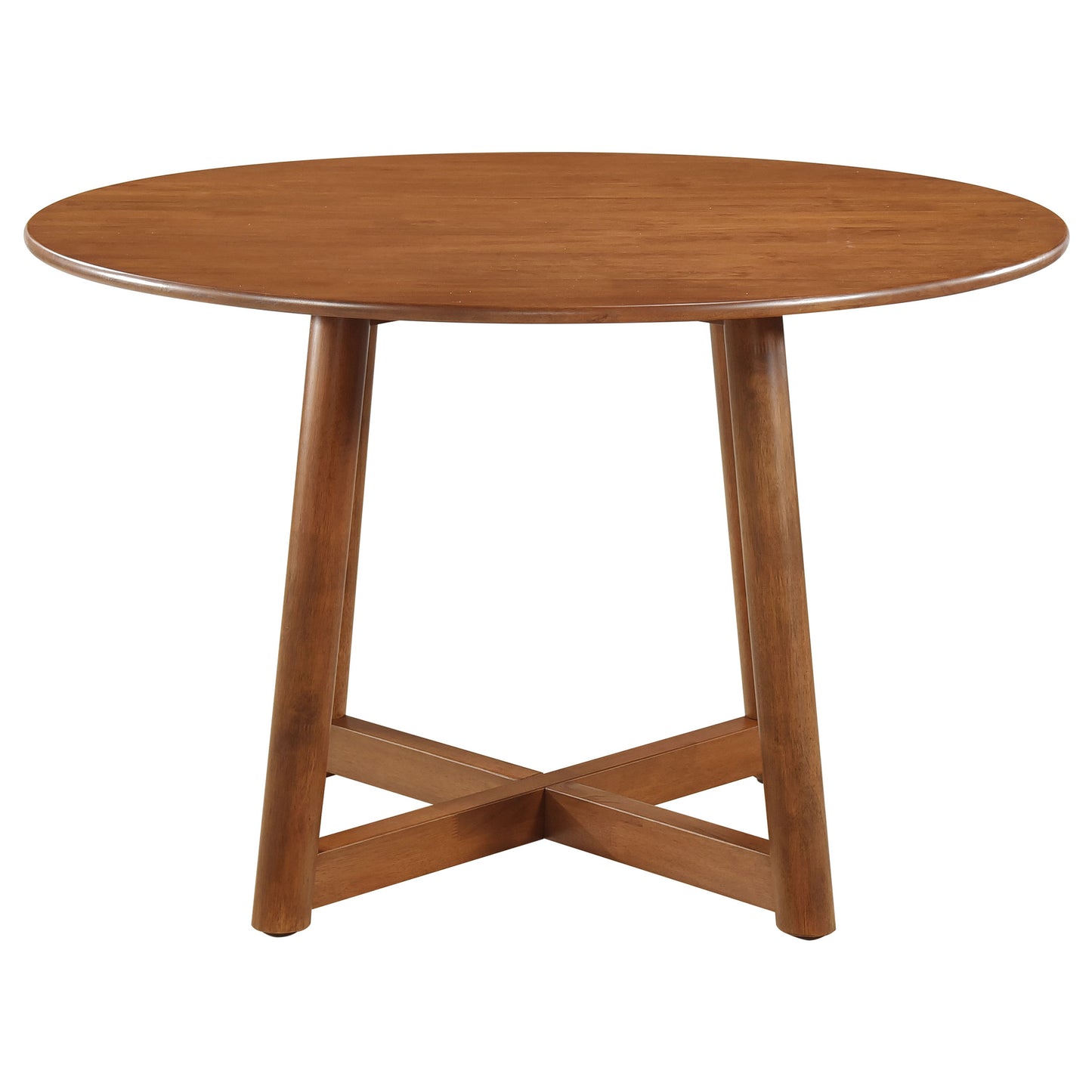 Dinah Round Solid Wood Dining Table Walnut