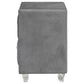 Deanna Upholstered 2-drawer Nightstand Grey