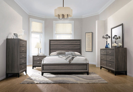 Watson 4-piece Queen Bedroom Set Grey Oak