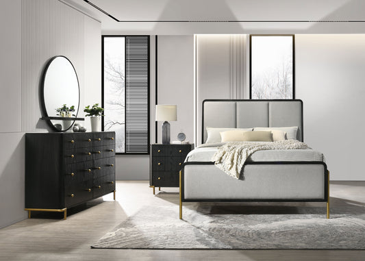 Arini 4-piece Queen Bedroom Set Black and Grey