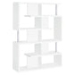 Hoover 5-tier Bookcase White and Chrome
