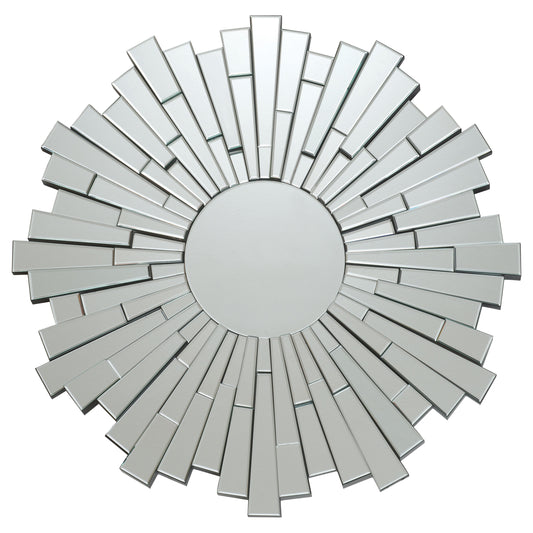 Danika Sunburst Circular Mirror Silver